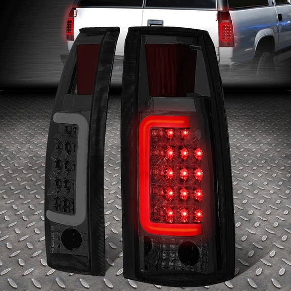 Nuvision LED C-Tube Bar Tail Light Rear Brake Lamp Smoked for 88-00 Chevy GMC C/K Pickup