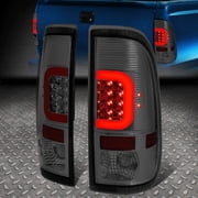 Nuvision LED Red C-Shape Tail Light Brake Lamp for 90-97 Ford F150 / Super Duty, Smoked