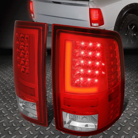 Nuvision LED Red L-Tube Bar Tail Light Rear Brake Lamps for 09-17 Ram 1500 2500 3500