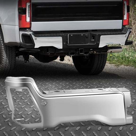 Nuvision Left Side LH Chrome Rear Bumper End Cap for 23-25 F250 F350 SD w/ Sensor Holes
