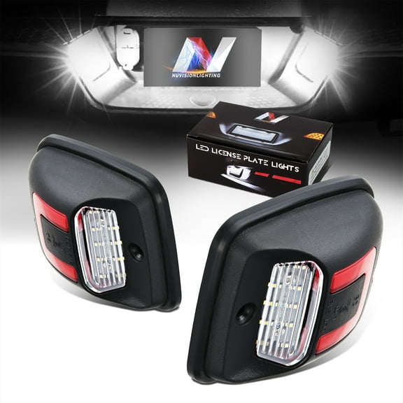 Nuvision Lighting NVL-LPL-008 License Plate Lights For 1992-2004 For Toyota Tacoma T100 93 94 95 96 97 98 99 00 01 02 03