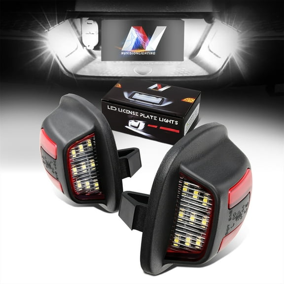 Nuvision Lighting NVL-LPL-017 License Plate Lights For 1994-2004 Nissan Xterra Frontier 95 96 97 98 99 00 01 02 03