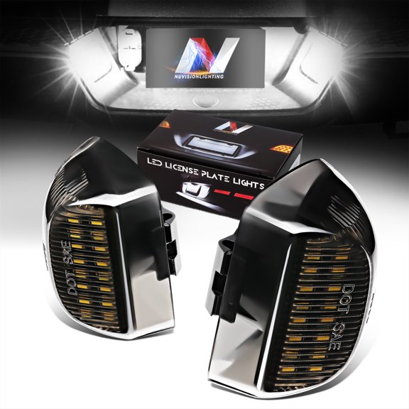 Nuvision Lighting NVL-LPL-020 License Plate Lights For 1999-2014 Tahoe Suburban Avalanche Silverado