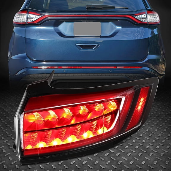 Nuvision Passenger Right Side Rear Outer LED Tail Light Lamp Assembly for 15-18 Ford Edge