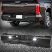 Nuvision Rear Black Step Bumper w/ Senor Holes for 22-26 Toyota Tundra w/o Towing Package