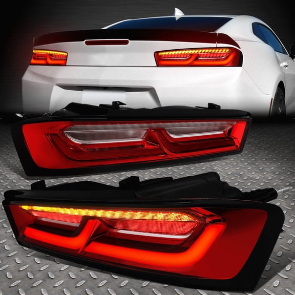Nuvision Sequential Turn Signal 3D LED Tail Brake Lights for 16-18 Chevy Camaro Coupe