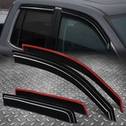 Nuvision Tape-On Window Visor Vent Sun Rain Guard Deflector for 17-25 Honda Ridgeline