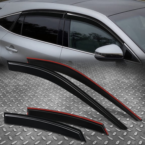 Nuvision Tape-On Window Visor Vent Sun Rain Guard Deflector for 21-24 Toyota Venza