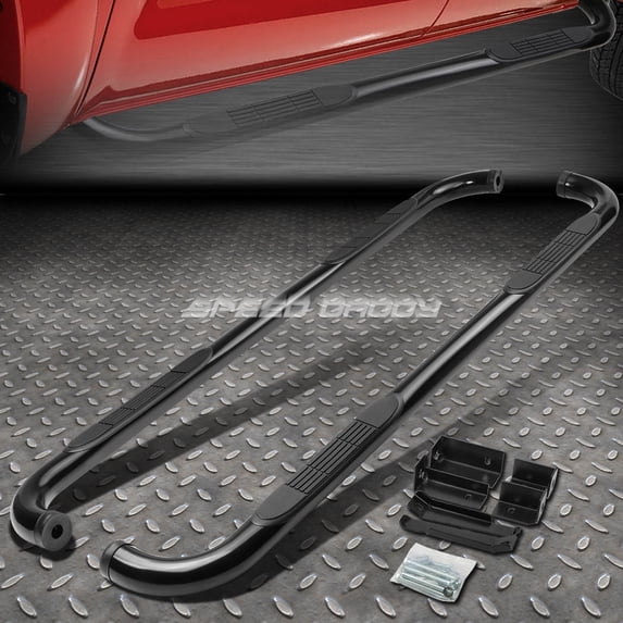 Nuvision for 00-14 Chevy Suburban Avalanche Yukon BLK 3" Side Step Nerf Bar Running Board