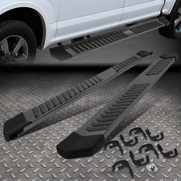 Nuvision for 04-14 Ford F150 Crew Cab Stainless Steel 6" Side Nerf Step Bar Running Boards