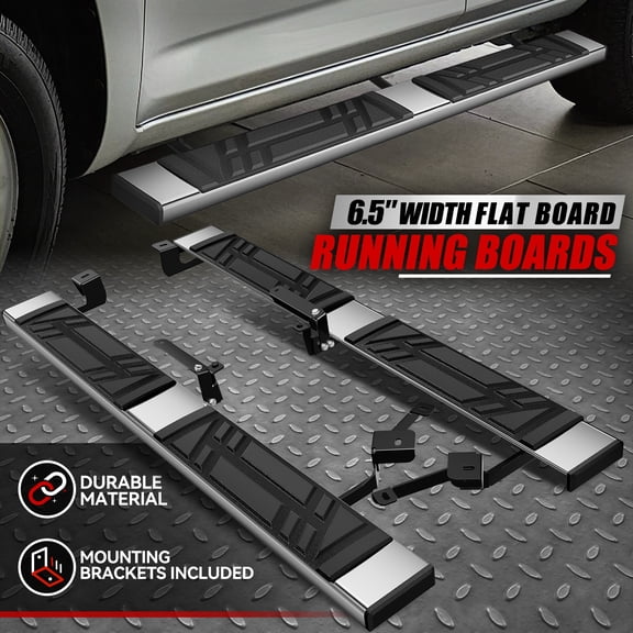 Nuvision for 06-18 Toyota Rav4 6.5" W Premium Running Boards Side Step Pedal Nerf Bar