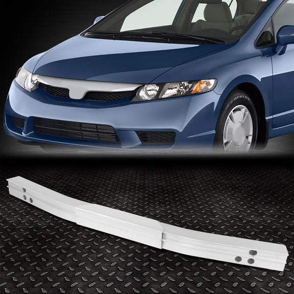 Nuvision for 07-11 Civic CSX Si Sedan/Type S Silver Aluminum Rear Bumper Reinforcement