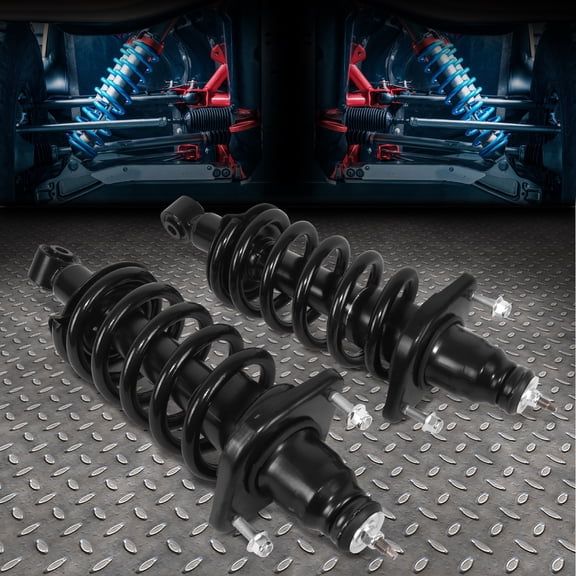 Nuvision for 07-11 Honda CR-V Mild Steel Pair Rear Complete Strut & Coil Spring Assembly