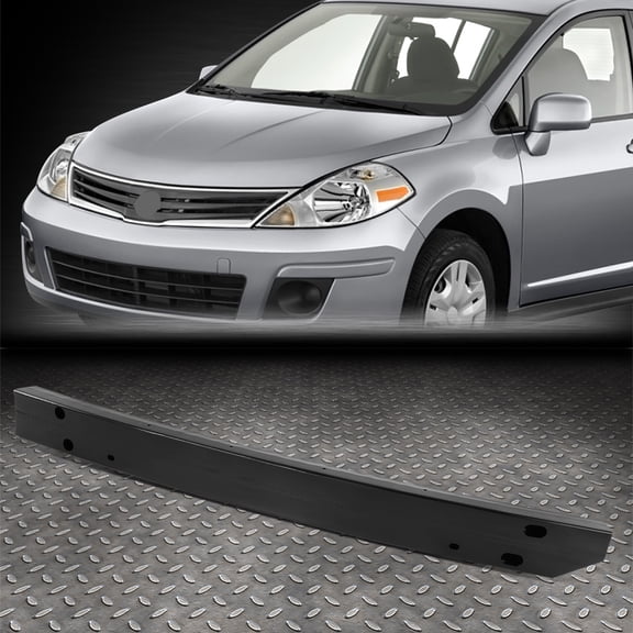 Nuvision for 07-11 Nissan Versa OE Style Aluminum Rear Bumper Reinforcement Impact Bar