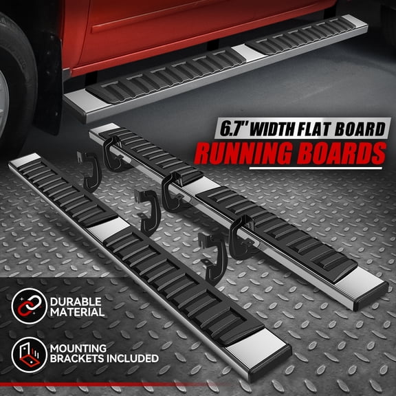 Nuvision for 07-19 Silverado Sierra 1500 2500/3500HD Extended Cab Step Bar Running Boards