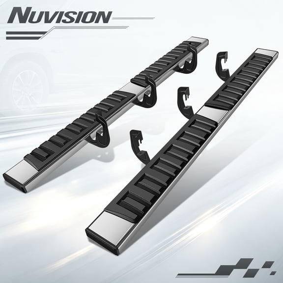 Nuvision for 07-19 Silverado Sierra 1500 2500/3500HD Extended Cab Step Bar Running Boards