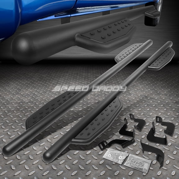 Nuvision for 07-20 Tundra Crewmax Cab 3" Matte Black Side Step Bar Nerf Running Boards