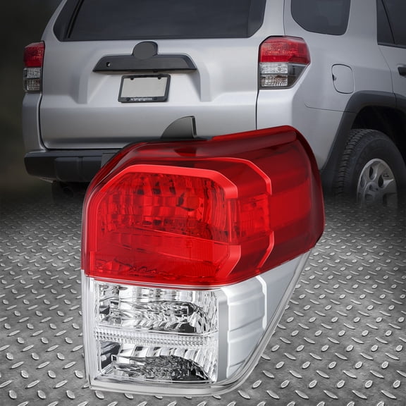 Nuvision for 10-13 Toyota 4Runner Right Passenger Red/Clear Rear Tail Light Brake Lamp