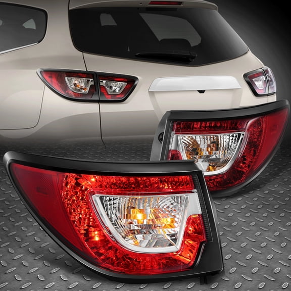 Nuvision for 13-17 Chevy Traverse Factory Style Rear Outer Tail Lights Brake Lamps Pair