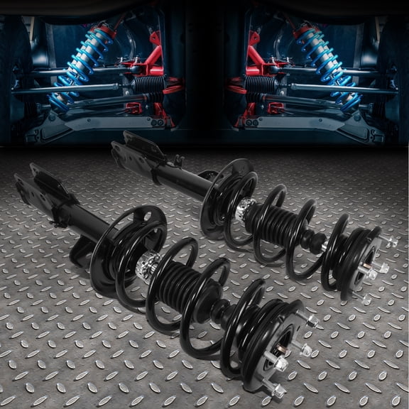Nuvision for 13-19 Ford Explorer FWD Pair Front Complete Strut & Coil Spring Assembly