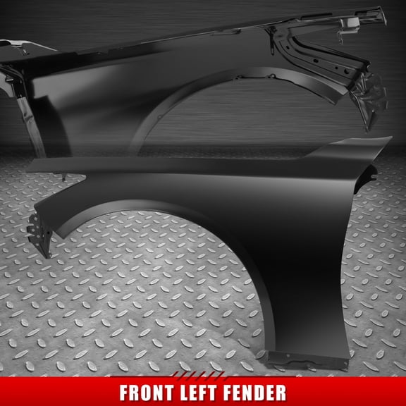Nuvision for 14-23 Infiniti Q50 Driver Left Front Primered Black Wheel Fender Flare Panel