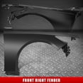 thumbnail image 1 of Nuvision for 14-23 Infiniti Q50 Passenger Front Primered Black Wheel Fender Flare Panel, 1 of 5