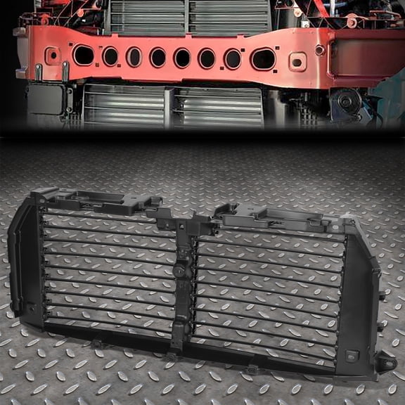Nuvision for 15-17 Ford F150 2.7T/3.5L NA/3.5T/5.0L Air Intake Radiator Shutter Assembly