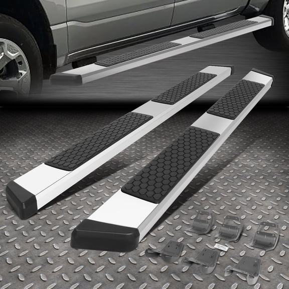 Nuvision for 15-24 Ford F-150 F-250 F-350 Super Crew Cab 5.5" SS Step Bar Running Boards
