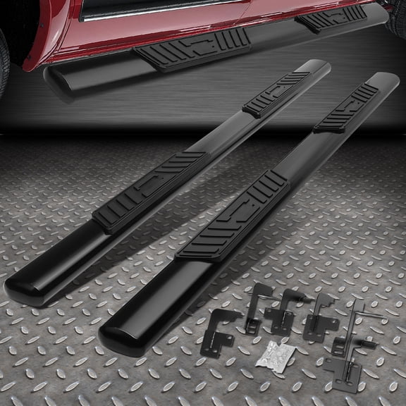 Nuvision for 19-20 Ram 1500 Quad Cab 5" Oval Powdercoated Running Board Step Nerf Bar