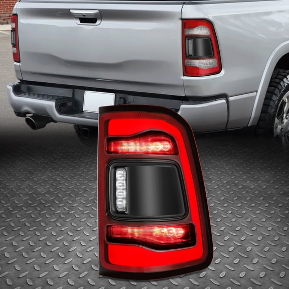 Nuvision for 19-24 Ram 1500 Right Passenger Side Red Lens LED Rear Tail Light Brake Lamp