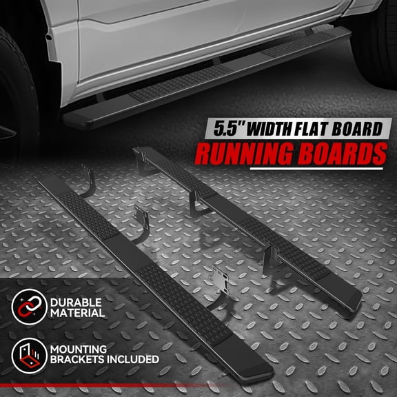 Nuvision for 19-24 Ram 1500 Truck Crew Cab 5.5" Aluminum Side Step Nerf Bar Running Board