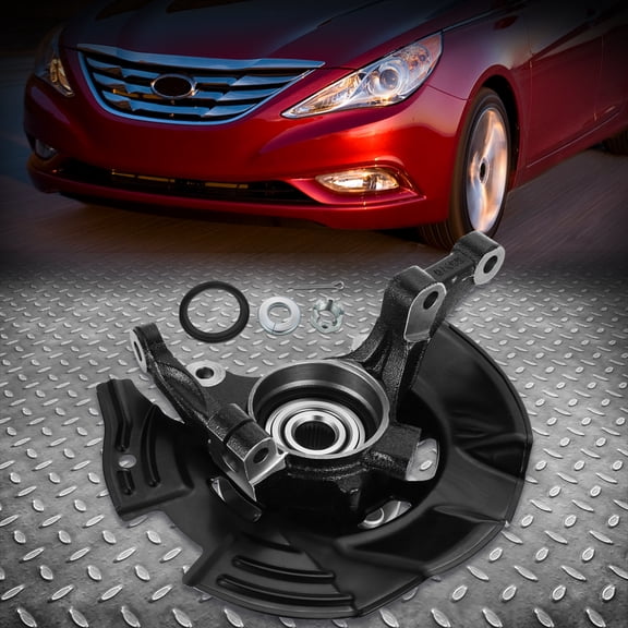 Nuvision for 2011-2013 Hyundai Sonata Front Left Side Loaded Steering Knuckle Assembly