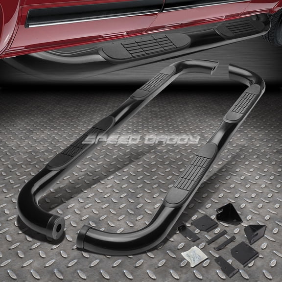 Nuvision for 98-11 Ranger Ext/Super Cab Black Coated 3" Side Step Nerf Bar Running Board