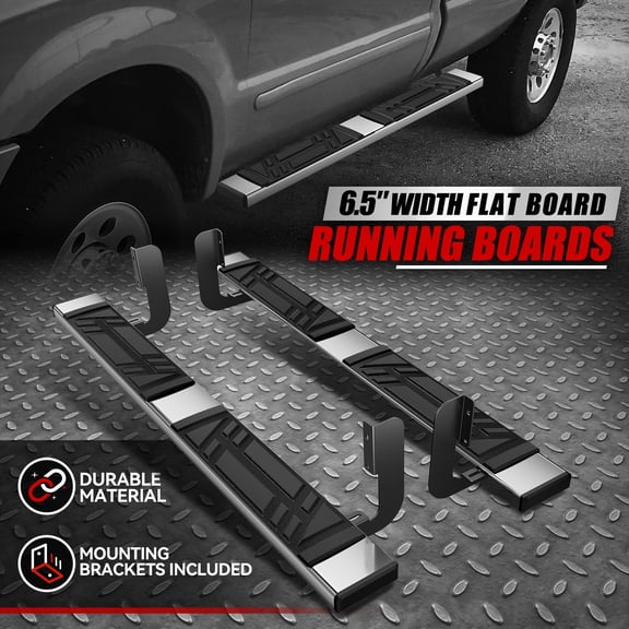 Nuvision for 99-16 Ford F250 F350 F450 SD REGular Cab 6.5" Side Step Bar Running Boards