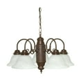 thumbnail image 1 of Nuvo 60-1291 - 5 Light Chandelier w/ Alabaster Glass, 1 of 2