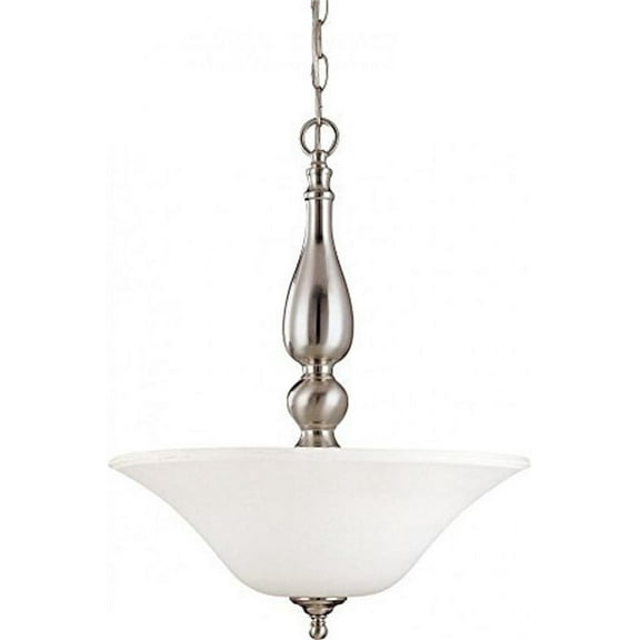 Nuvo 60-1828 - Dupont - 3 Light Pendant w/ Satin White Glass