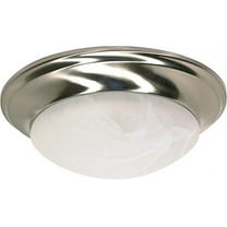 Nuvo 60-283 - 1 Light - 12" - Flush Mount - Twist & Lock w/ Alabaster Glass