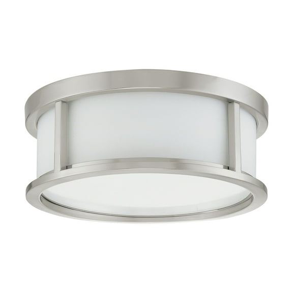 Nuvo 60-2859 - Odeon - 2 Light 13" Flush Dome w/ Satin White Glass