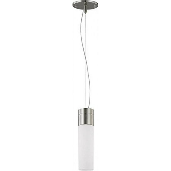 Nuvo 60-2932 - Link - 1 Light Tube Pendant w/ White Glass