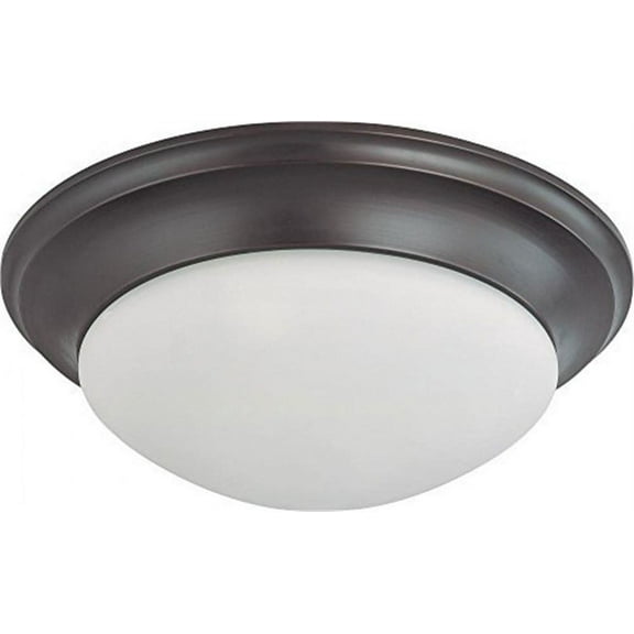 Nuvo 60-3177 - 3 Light 17" Flush Mount Twist & Lock w/ Frosted White Glass