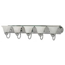 Nuvo 60-319 - Ballerina - 5 Light - 36" - Vanity - w/ Alabaster Glass Bell Shades