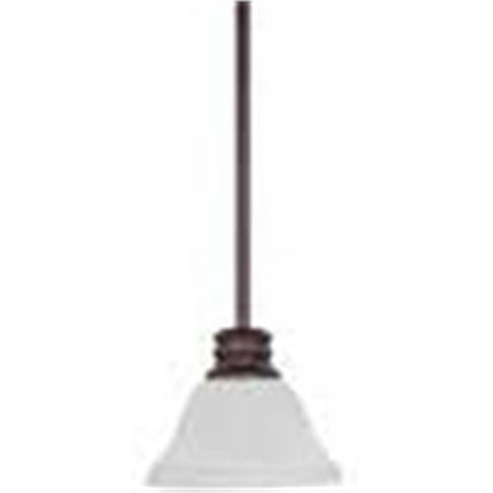 Empire Elegance Mini Pendant Light in Old Bronze with Champagne Glass