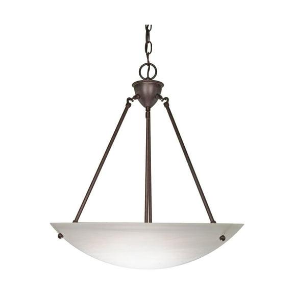 Nuvo 60-371 - 3 Light - 23" - Pendant - Alabaster Glass Bowl