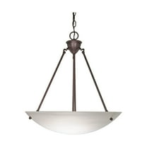 Nuvo 60-371 - 3 Light - 23" - Pendant - Alabaster Glass Bowl
