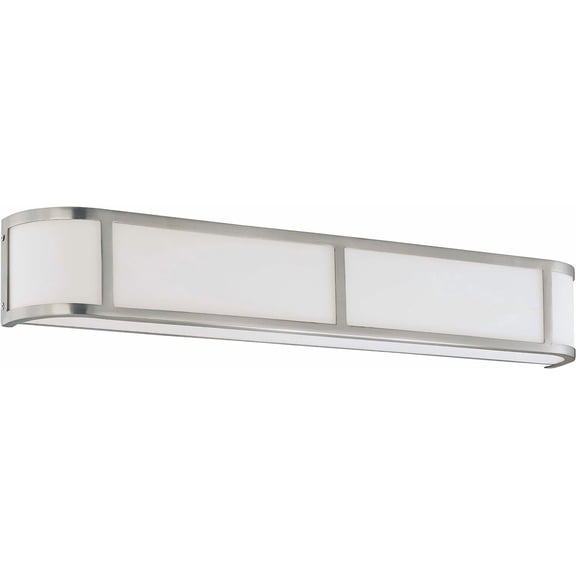 Nuvo 60/3804 Four Light Vanity, 4, Pwt, Nckl, B/S, Slvr