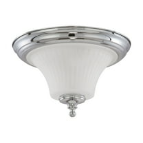 Nuvo 60-4271 - Teller - 2 Light Flush Dome Fixture w/ Frosted Etched Glass