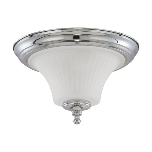 Nuvo 60-4271 - Teller - 2 Light Flush Dome Fixture w/ Frosted Etched Glass