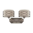 thumbnail image 1 of Nuvo 60-4722 - Harlow - 2 Light Vanity Fixture w/ Khaki Fabric Shades, 1 of 2