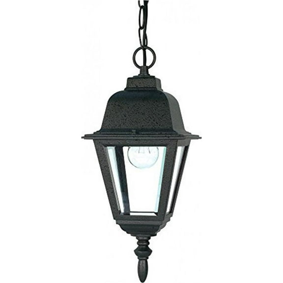Nuvo 60-489 - Briton - 1 Light - 10" - Hanging Lantern - w/ Clear Glass
