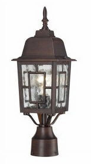 Nuvo 60-4928 - Banyan - 1 Light - 17" Outdoor Post W/ Clear Water Glass